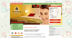 Desktop Screenshot of apartment-hotel-wien.at
