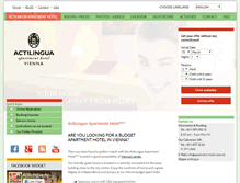 Tablet Screenshot of apartment-hotel-wien.at